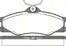 Комплект тормозных колодок (TRISCAN: 8110 29845)