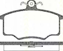 Комплект тормозных колодок (TRISCAN: 8110 29945)