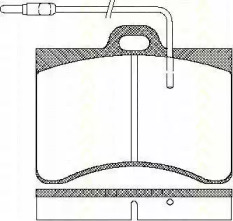 Комплект тормозных колодок (TRISCAN: 8110 38782)
