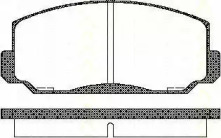 Комплект тормозных колодок (TRISCAN: 8110 40022)