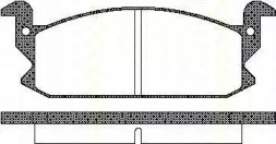 Комплект тормозных колодок (TRISCAN: 8110 41122)