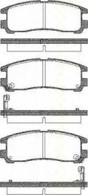 Комплект тормозных колодок (TRISCAN: 8110 42006)