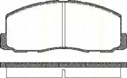 Комплект тормозных колодок (TRISCAN: 8110 42125)