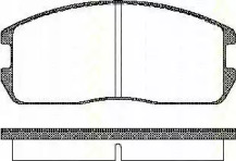 Комплект тормозных колодок (TRISCAN: 8110 42832)