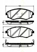 Комплект тормозных колодок (TRISCAN: 8110 43028)