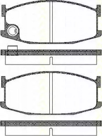 Комплект тормозных колодок (TRISCAN: 8110 50061)