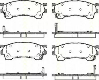 Комплект тормозных колодок (TRISCAN: 8110 50183)