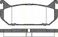 Комплект тормозных колодок (TRISCAN: 8110 50184)