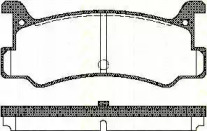 Комплект тормозных колодок (TRISCAN: 8110 50880)