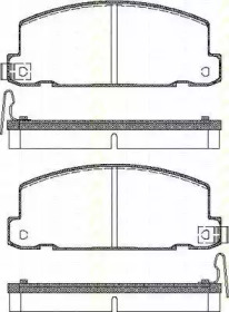 Комплект тормозных колодок (TRISCAN: 8110 60871)