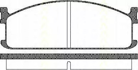 Комплект тормозных колодок (TRISCAN: 8110 60912)