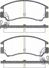 Комплект тормозных колодок (TRISCAN: 8110 68828)