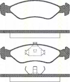 Комплект тормозных колодок (TRISCAN: 8110 69004)