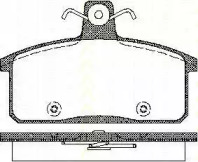 Комплект тормозных колодок (TRISCAN: 8110 69012)