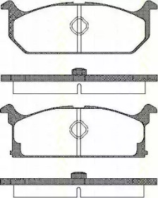 Комплект тормозных колодок (TRISCAN: 8110 69835)