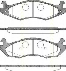 Комплект тормозных колодок (TRISCAN: 8110 80524)