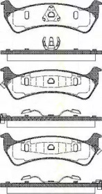 Комплект тормозных колодок (TRISCAN: 8110 80529)