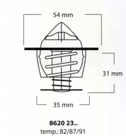 Термостат (TRISCAN: 8620 2387)