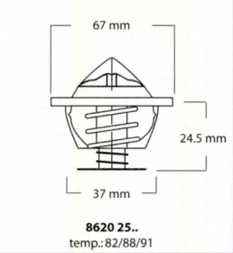 Термостат (TRISCAN: 8620 2591)