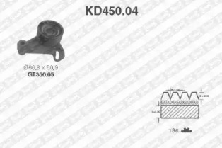 Ременный комплект (SNR: KD450.04)