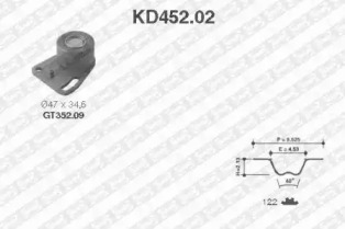 Ременный комплект (SNR: KD452.02)