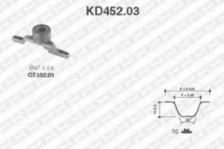 Ременный комплект (SNR: KD452.03)