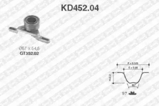 Ременный комплект (SNR: KD452.04)