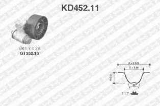 Ременный комплект (SNR: KD452.11)