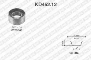 Ременный комплект (SNR: KD452.12)