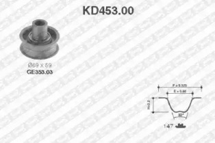 Ременный комплект (SNR: KD453.00)