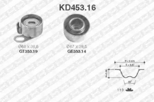 Ременный комплект (SNR: KD453.16)