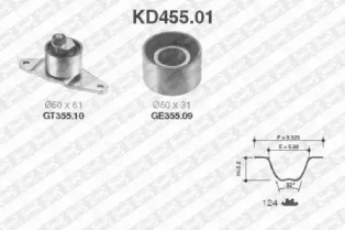 Ременный комплект (SNR: KD455.01)