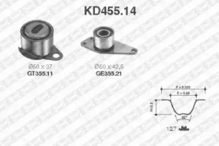 Ременный комплект (SNR: KD455.14)