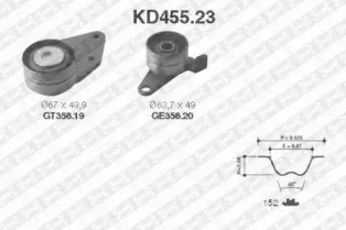 Ременный комплект (SNR: KD455.23)