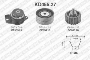 Ременный комплект (SNR: KD455.27)