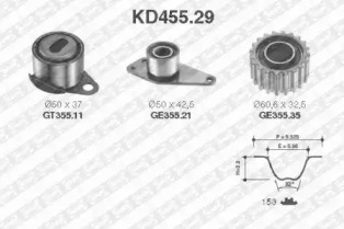 Ременный комплект (SNR: KD455.29)