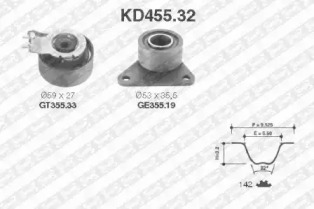 Ременный комплект (SNR: KD455.32)