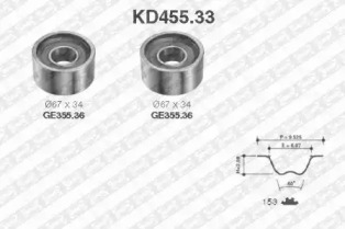 Ременный комплект (SNR: KD455.33)