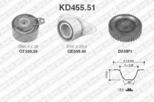 Ременный комплект (SNR: KD455.51)