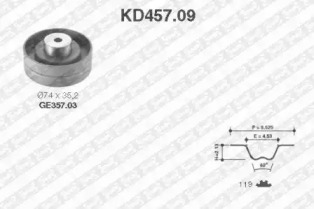 Ременный комплект (SNR: KD457.09)