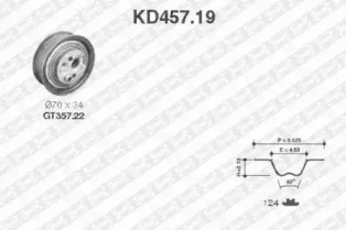 Ременный комплект (SNR: KD457.19)