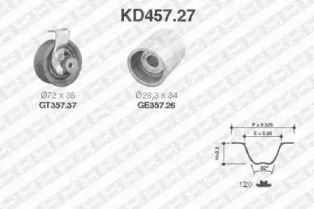 Ременный комплект (SNR: KD457.27)