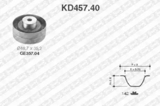 Ременный комплект (SNR: KD457.40)