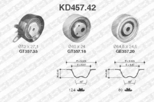 Ременный комплект (SNR: KD457.42)