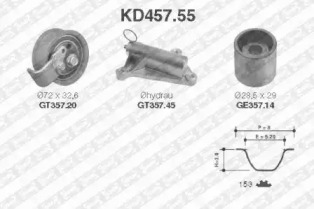 Ременный комплект (SNR: KD457.55)