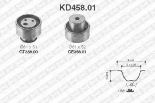 Ременный комплект (SNR: KD458.01)