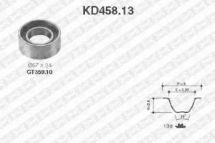 Ременный комплект (SNR: KD458.13)