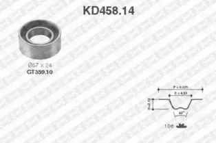 Ременный комплект (SNR: KD458.14)