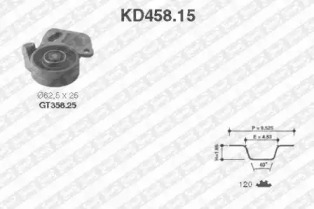 Ременный комплект (SNR: KD458.15)