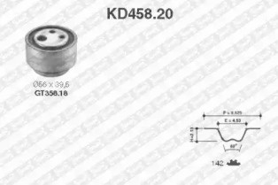 Ременный комплект (SNR: KD458.20)